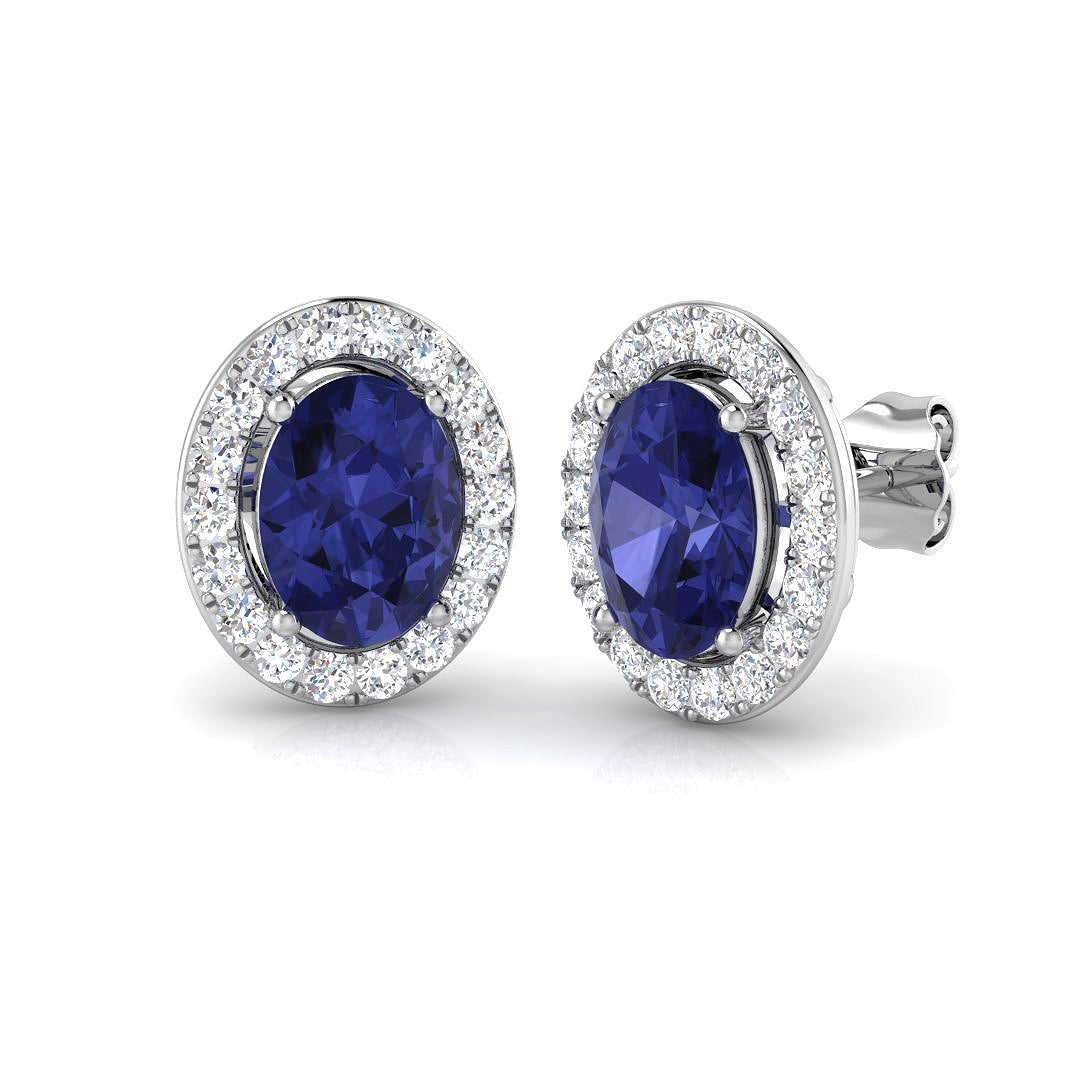 SP3566E — Earrings - 9k White Gold