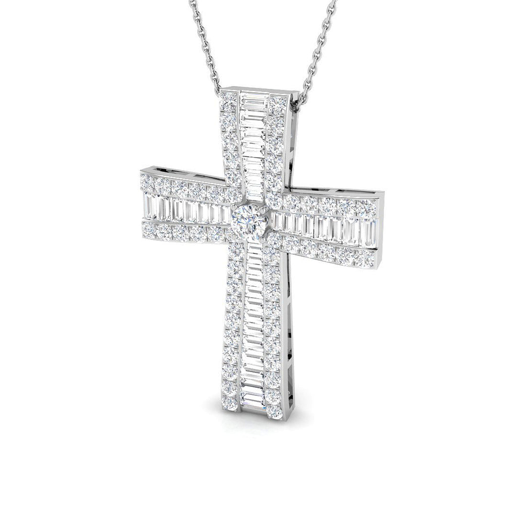 SP3670 — Cross - 9k White Gold