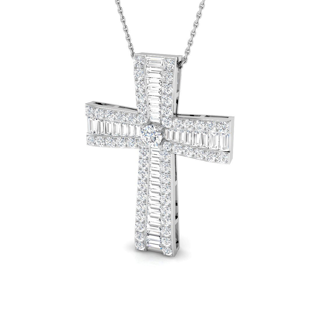SP3670 — Cross - 9k White Gold