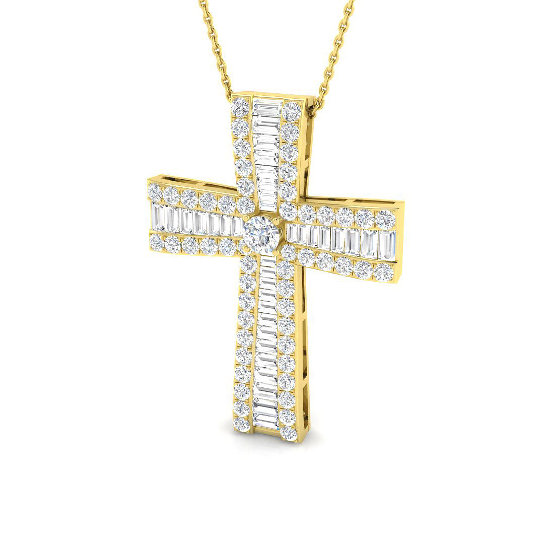 SP3670 — Cross - 9k Yellow Gold