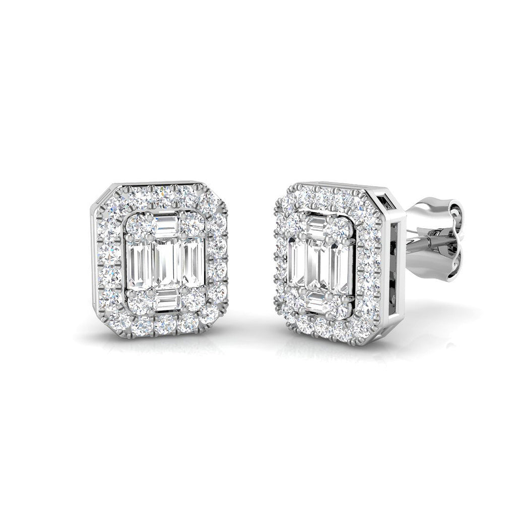 SP3759E — Earrings - 9k White Gold