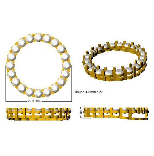 SP3782 — Pendant - 9k Yellow Gold detail