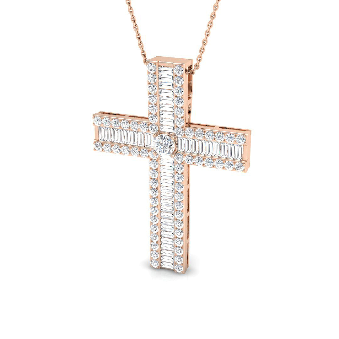 SP3797 — Cross - 9k Rose Gold