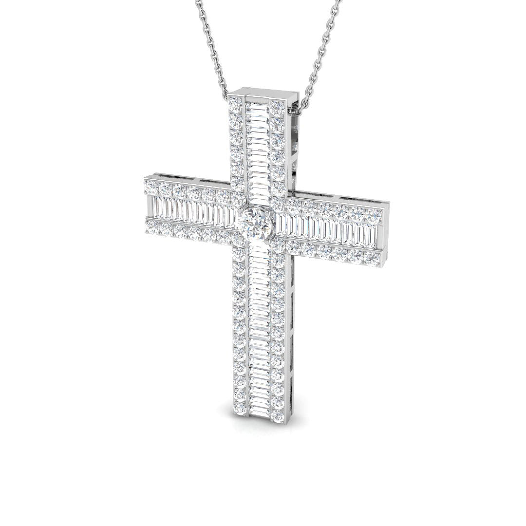 SP3797 — Cross - 9k White Gold