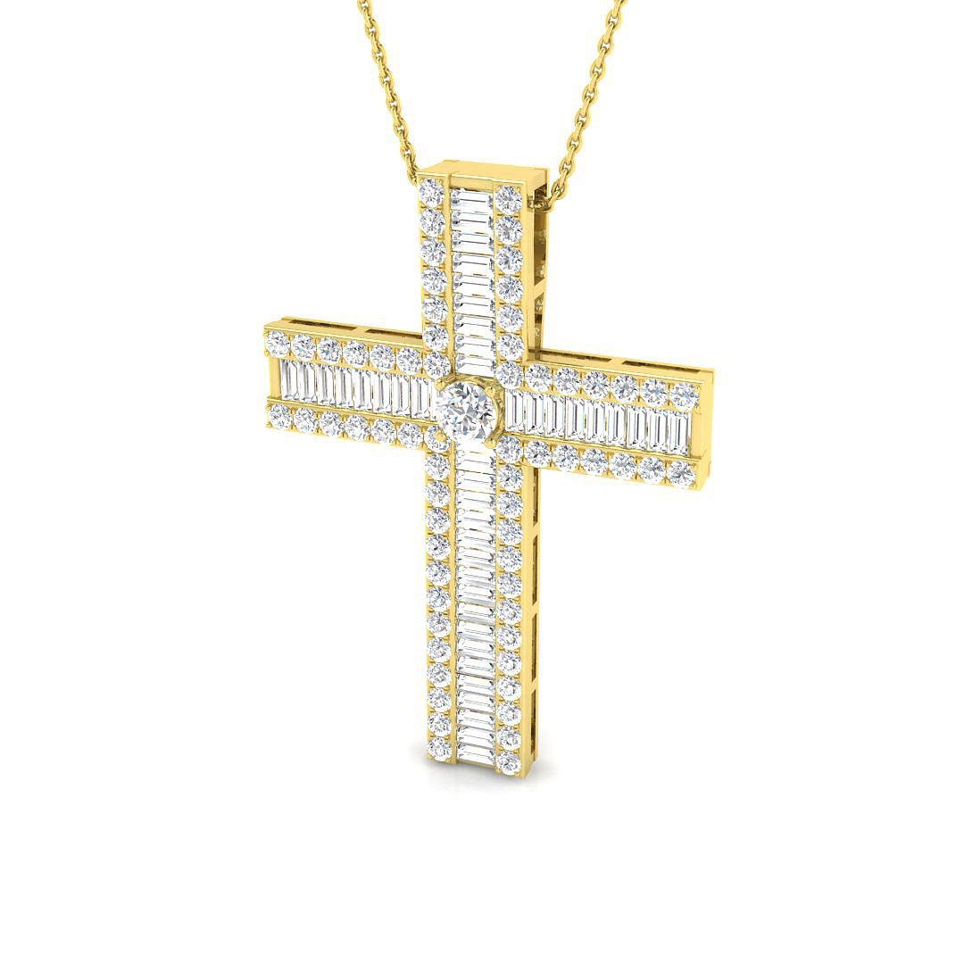SP3797 — Cross - 9k Yellow Gold