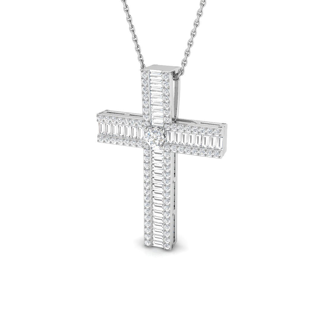SP3799 — Cross - 9k White Gold