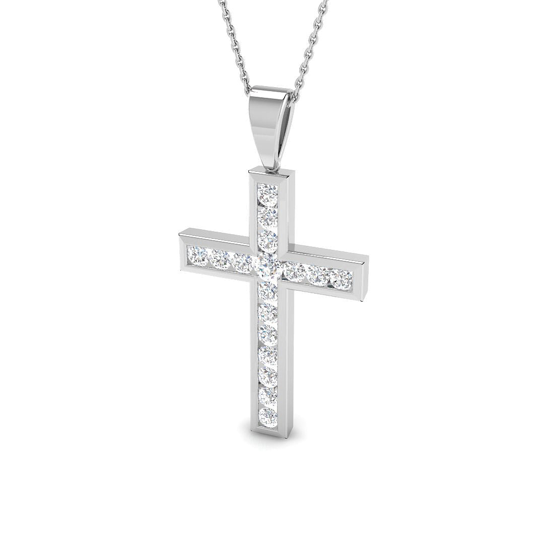 SP3905 — Cross - 18k White Gold