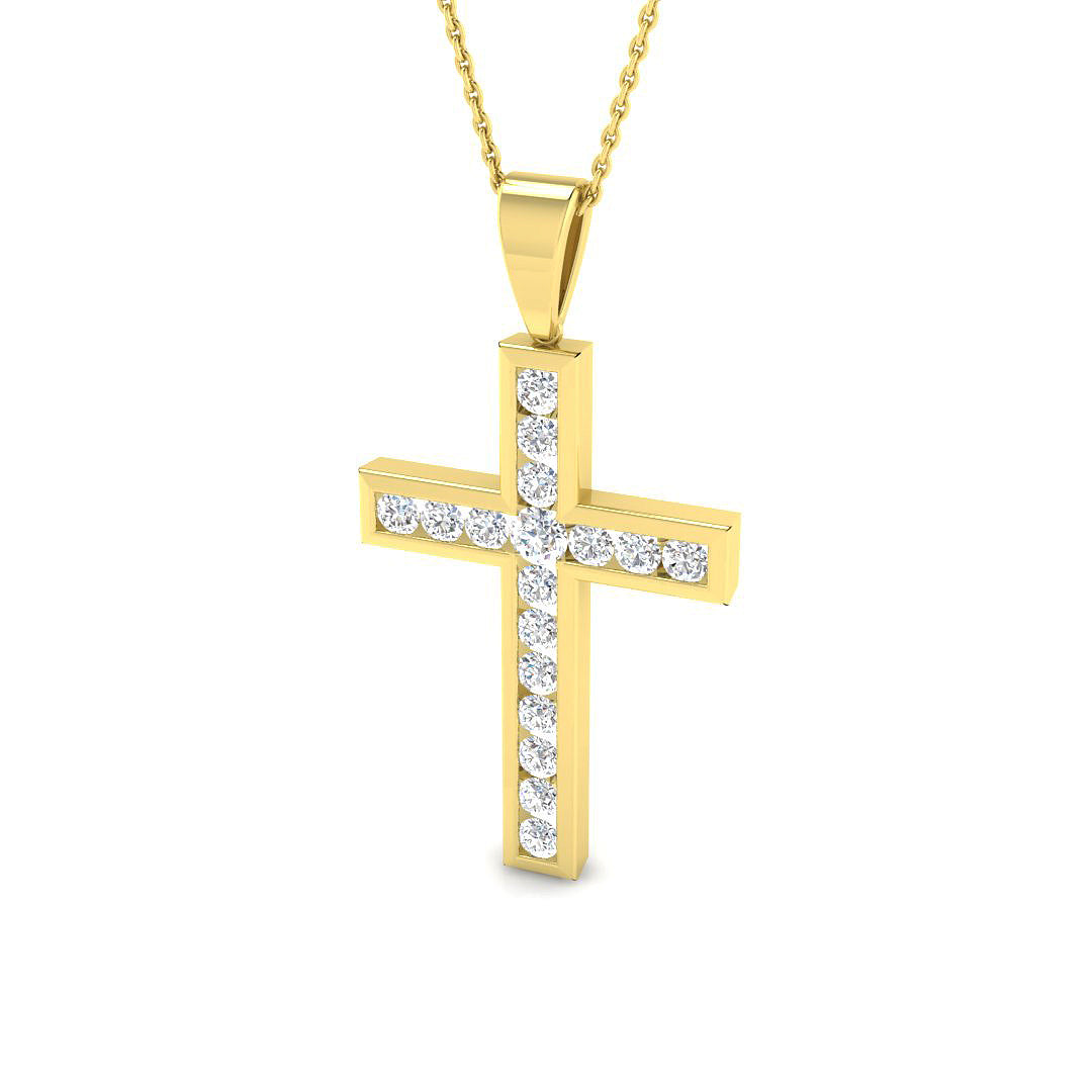 SP3905 — Cross - 18k Yellow Gold