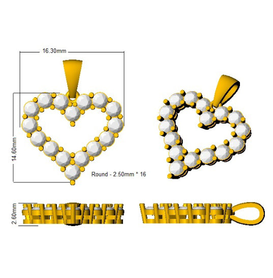 SP4030 — Pendant - 9k Yellow Gold detail
