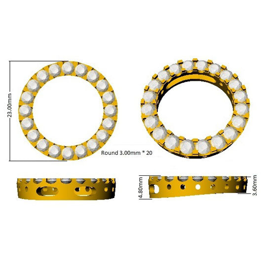 SP4086 — Pendant - 9k Yellow Gold detail