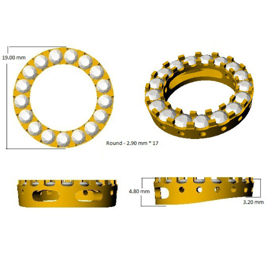 SP4088 — Pendant - 9k Yellow Gold detail