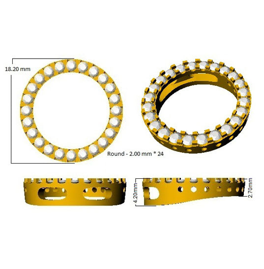 SP4090 — Pendant - 9k Yellow Gold detail