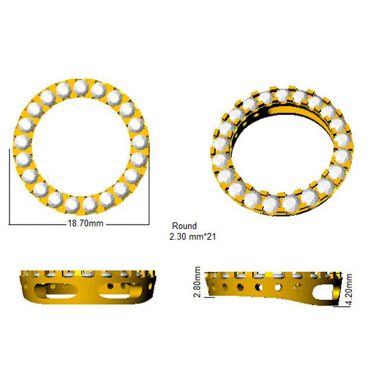 SP4092 — Pendant - 9 KT Yellow Gold detail