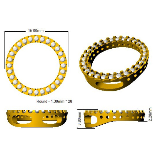 SP4202 — Pendant - 9k Yellow Gold detail