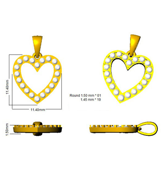 SP4203 — Pendant - 18k Yellow Gold detail