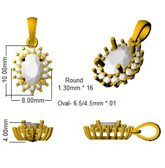 SP4215 — Pendant - 9k Yellow Gold detail