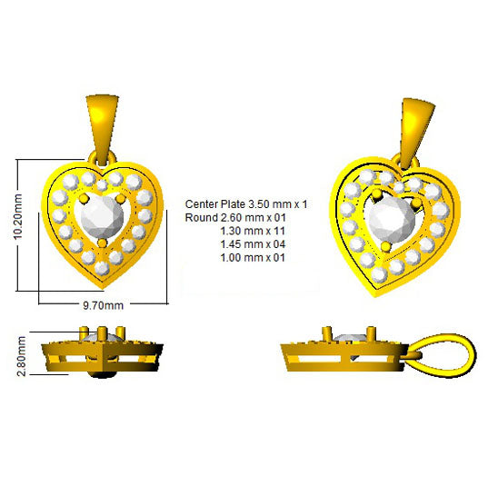 SP4236 — Pendant - 9k Yellow Gold detail