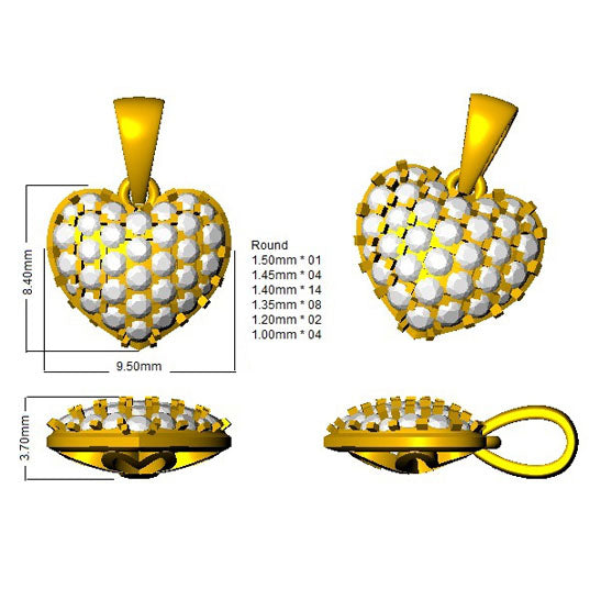 SP4242 — Pendant - 9k Yellow Gold detail