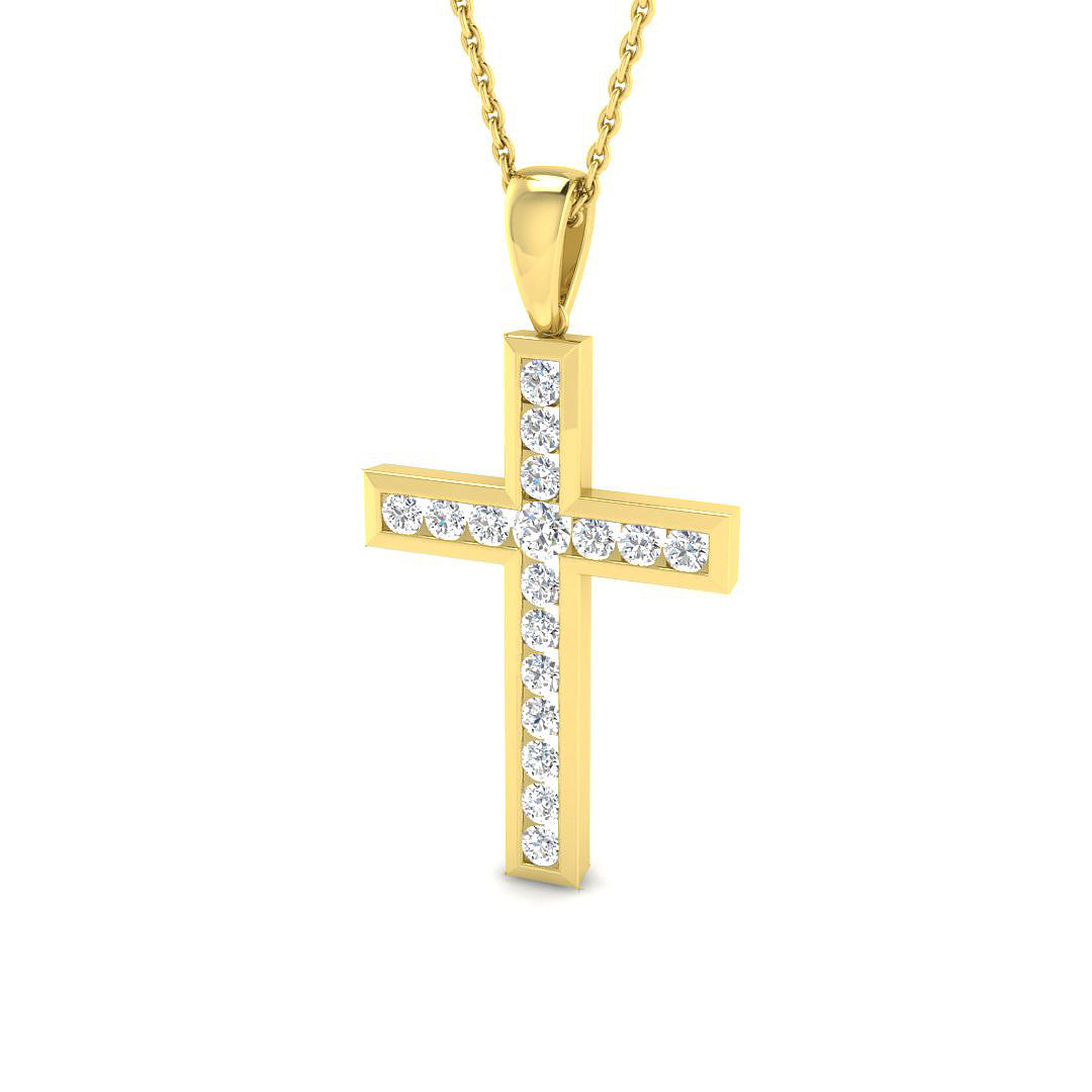 SP4271 — Cross - 9k Yellow Gold