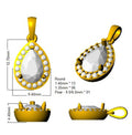 SP4280A — Pendant - 9k Yellow Gold detail