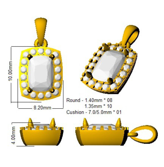 SP4289A — Pendant - 9k Yellow Gold detail