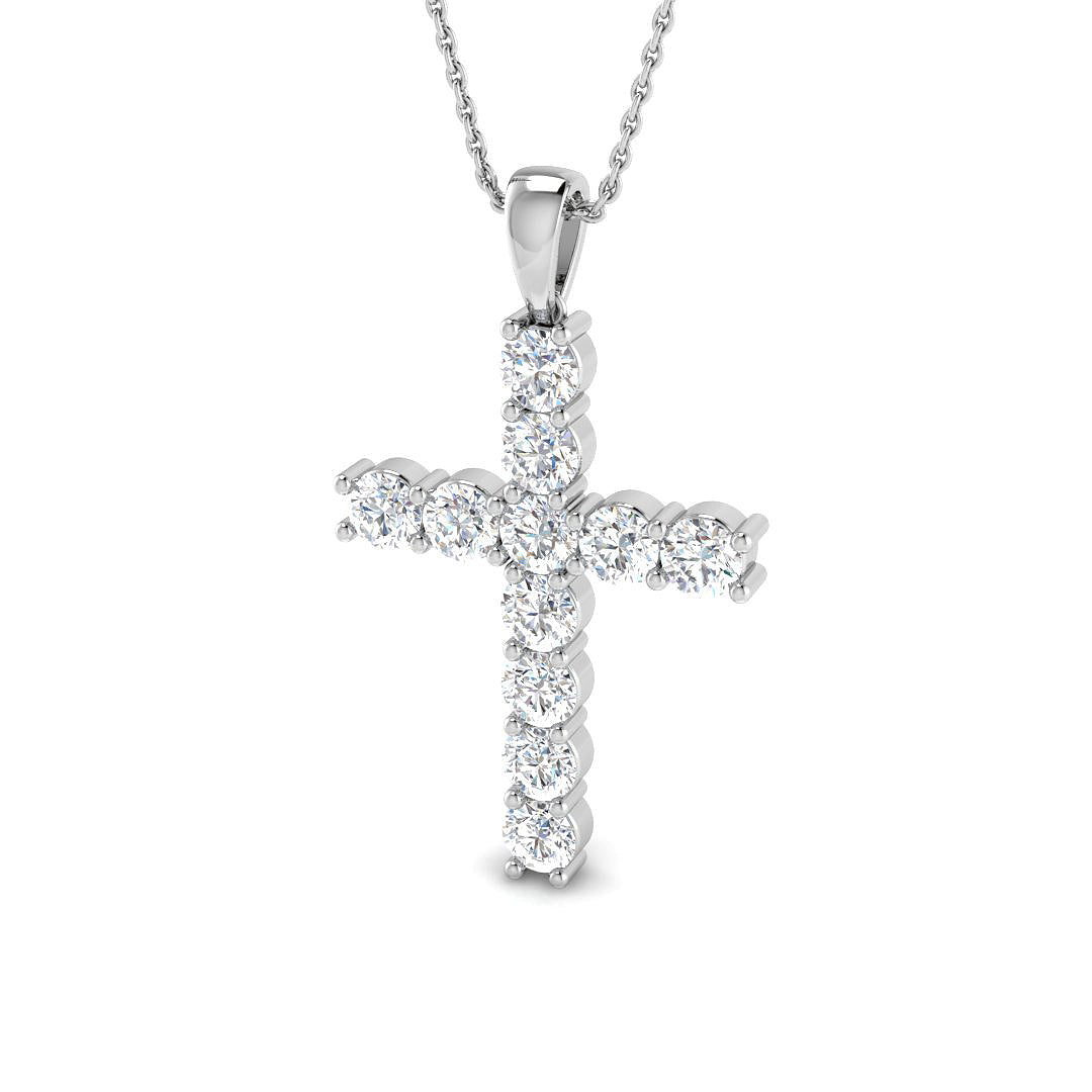 SP4413 — Cross - 9k White Gold