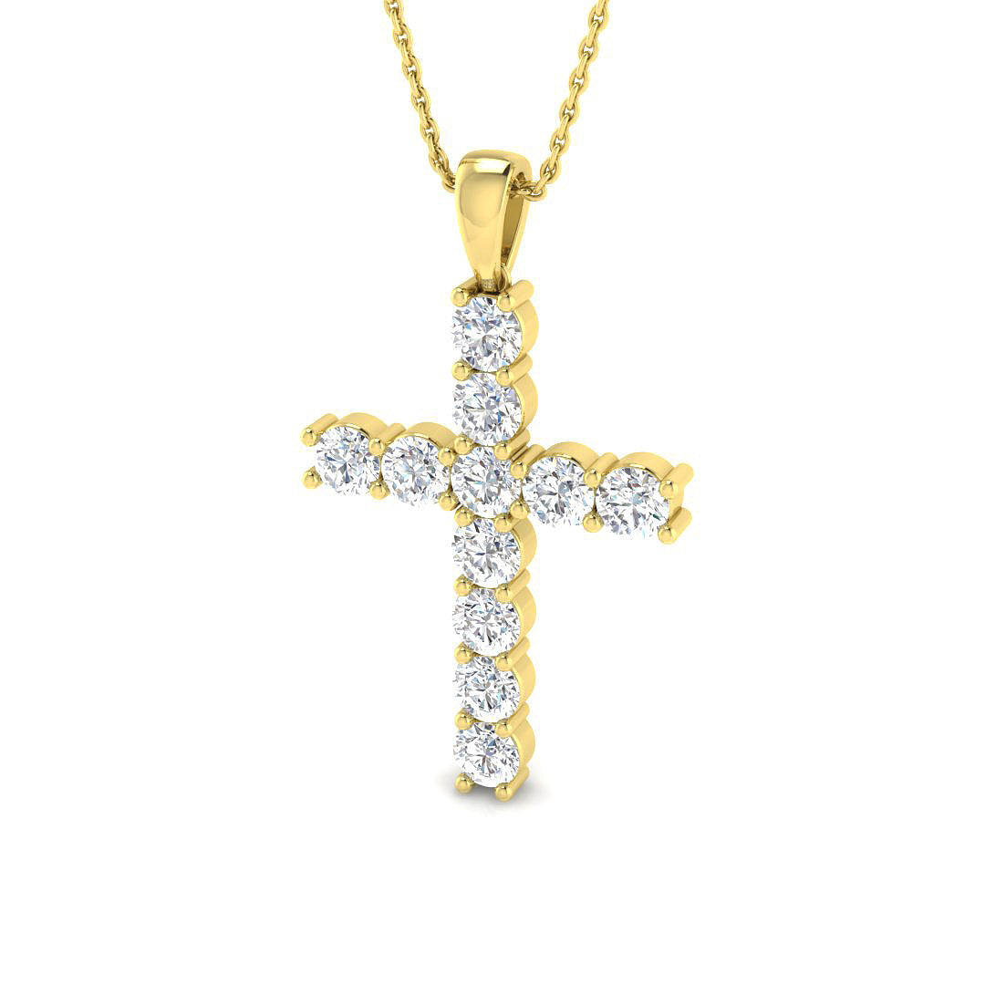 SP4413 — Cross - 9k Yellow Gold