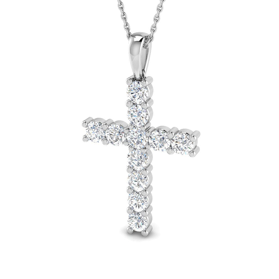 SP4414 — Cross - 9k White Gold