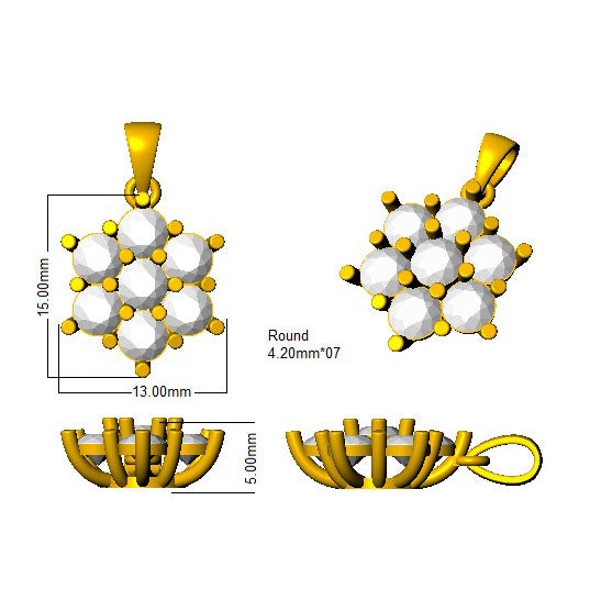 SP4427 — Pendant - 9k Yellow Gold detail