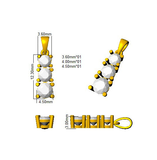 SP4447 — Pendant - 9k Yellow Gold detail