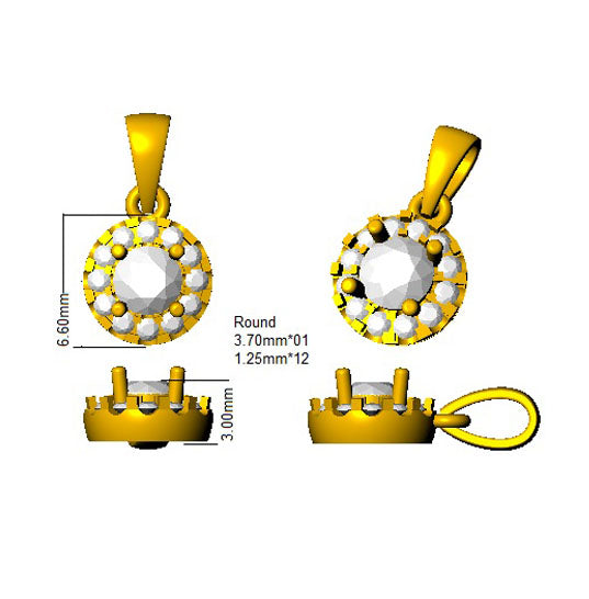 SP4449 — Pendant - 9k Yellow Gold detail