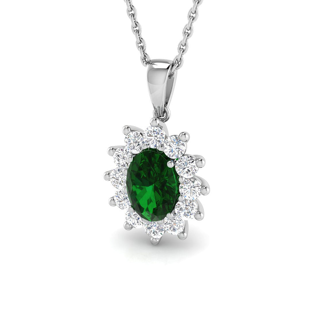 SP4491 — Pendant - 9 KT White Gold