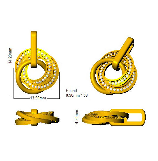 SP4493 — Pendant - 9k Yellow Gold detail