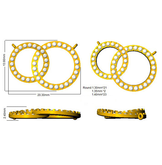 SP4499 — Pendant - 9k Yellow Gold detail