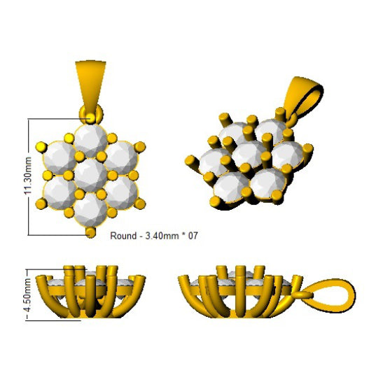 SP4520 — Pendant - 9k Yellow Gold detail