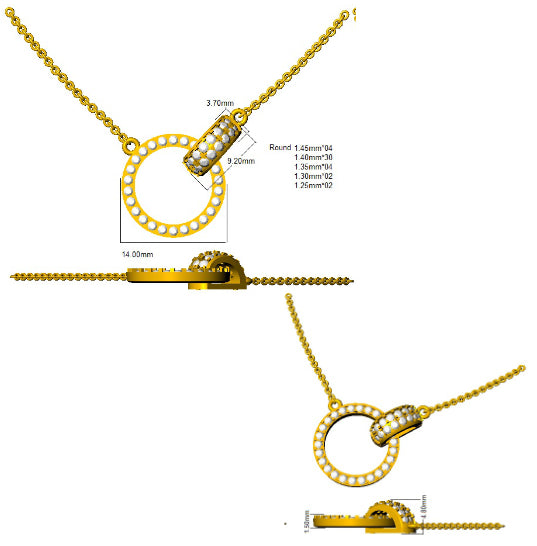 SP4525 — Pendant - 9k Yellow Gold detail