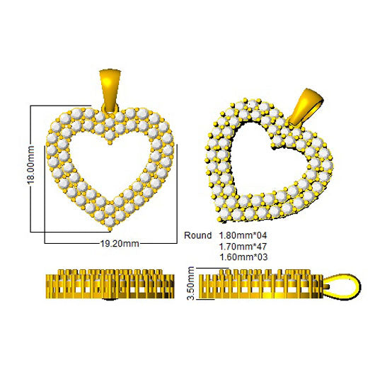 SP4536 — Pendant - 9k Yellow Gold detail