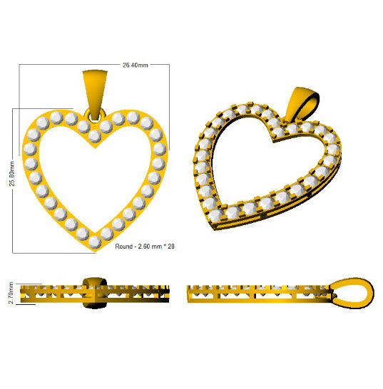 SP4547 — Pendant - 9k Yellow Gold detail