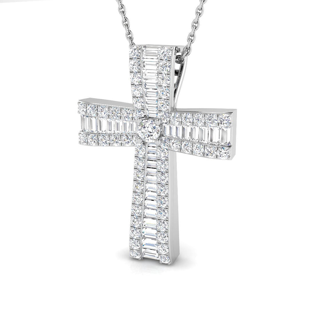 SP4553 — Cross - 9k White Gold