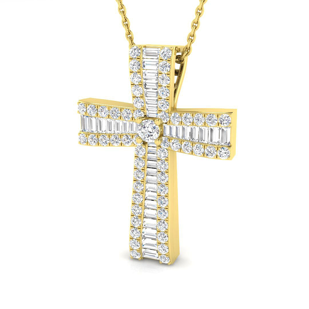 SP4553 — Cross - 9k Yellow Gold