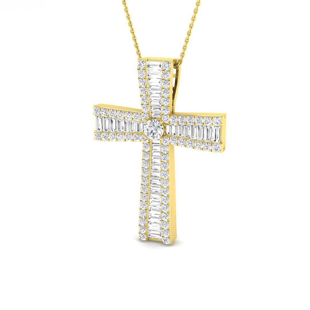SP4554 — Cross - 9k Yellow Gold