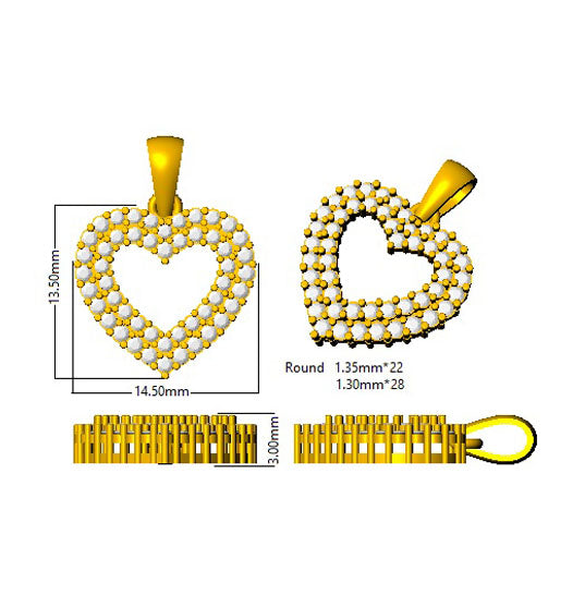 SP4559 — Pendant - 9k Yellow Gold detail