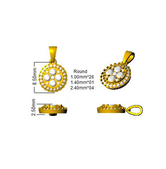 SP4568 — Pendant - 9k Yellow Gold detail