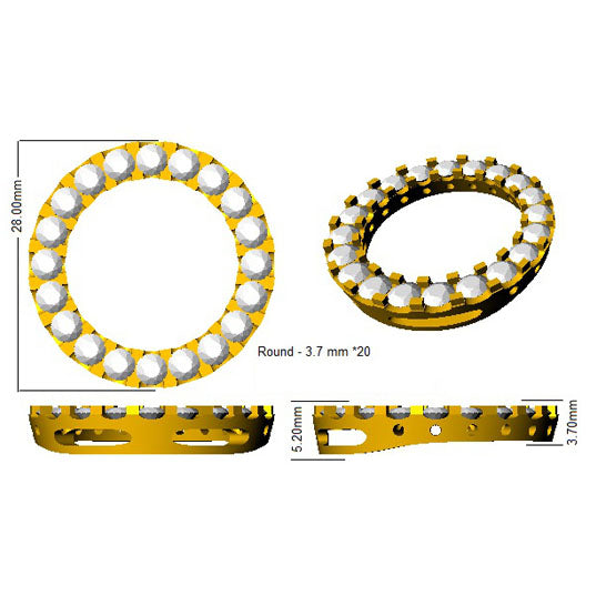 SP4691 — Pendant - 9k Yellow Gold detail