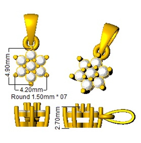 SP4711 — Pendant - 18k Yellow Gold detail