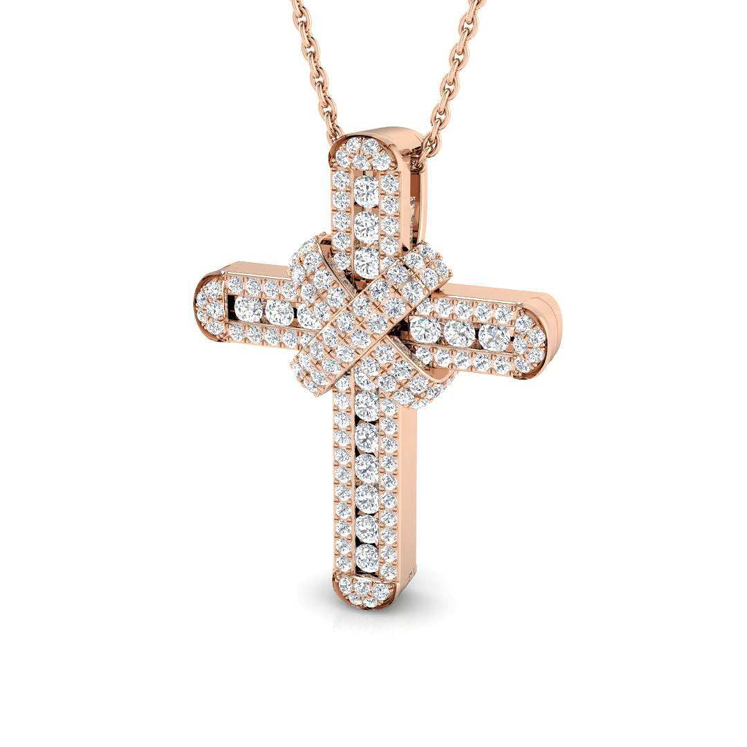 SP4732D — Cross - 9k Rose Gold