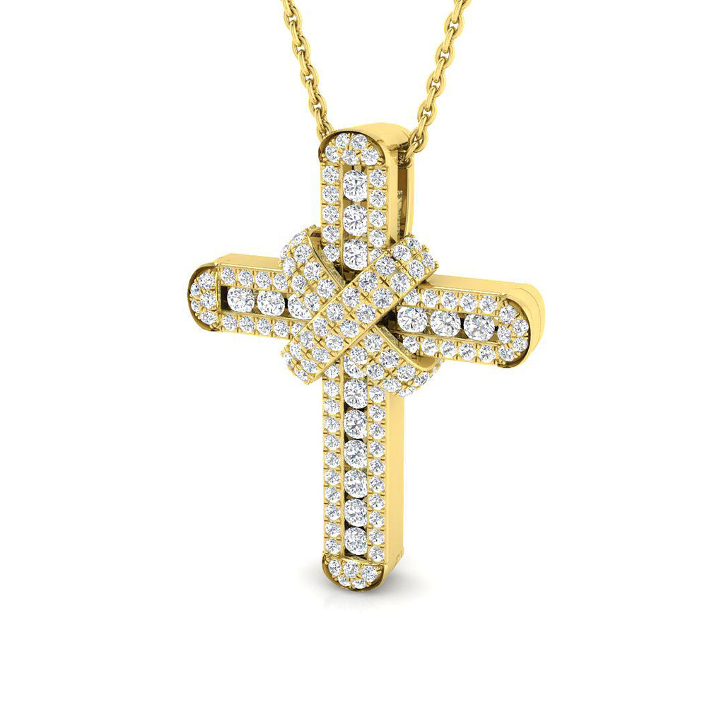 SP4732D — Cross - 9k Yellow Gold