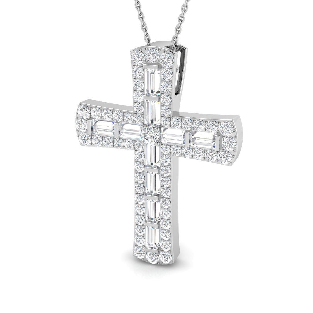 SP4745 — Cross - 9k White Gold