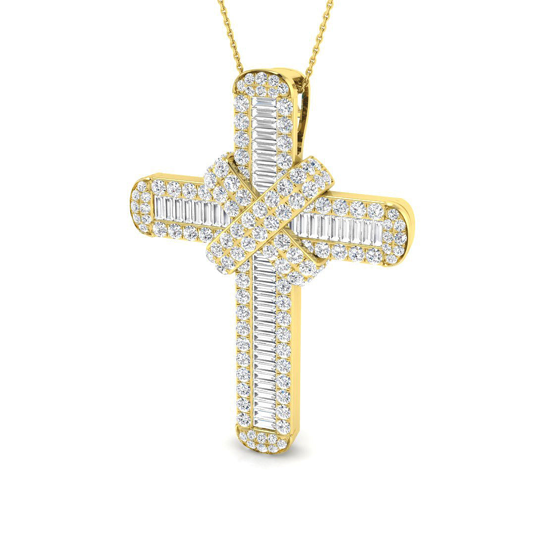 SP4746 — Cross - 9k Yellow Gold