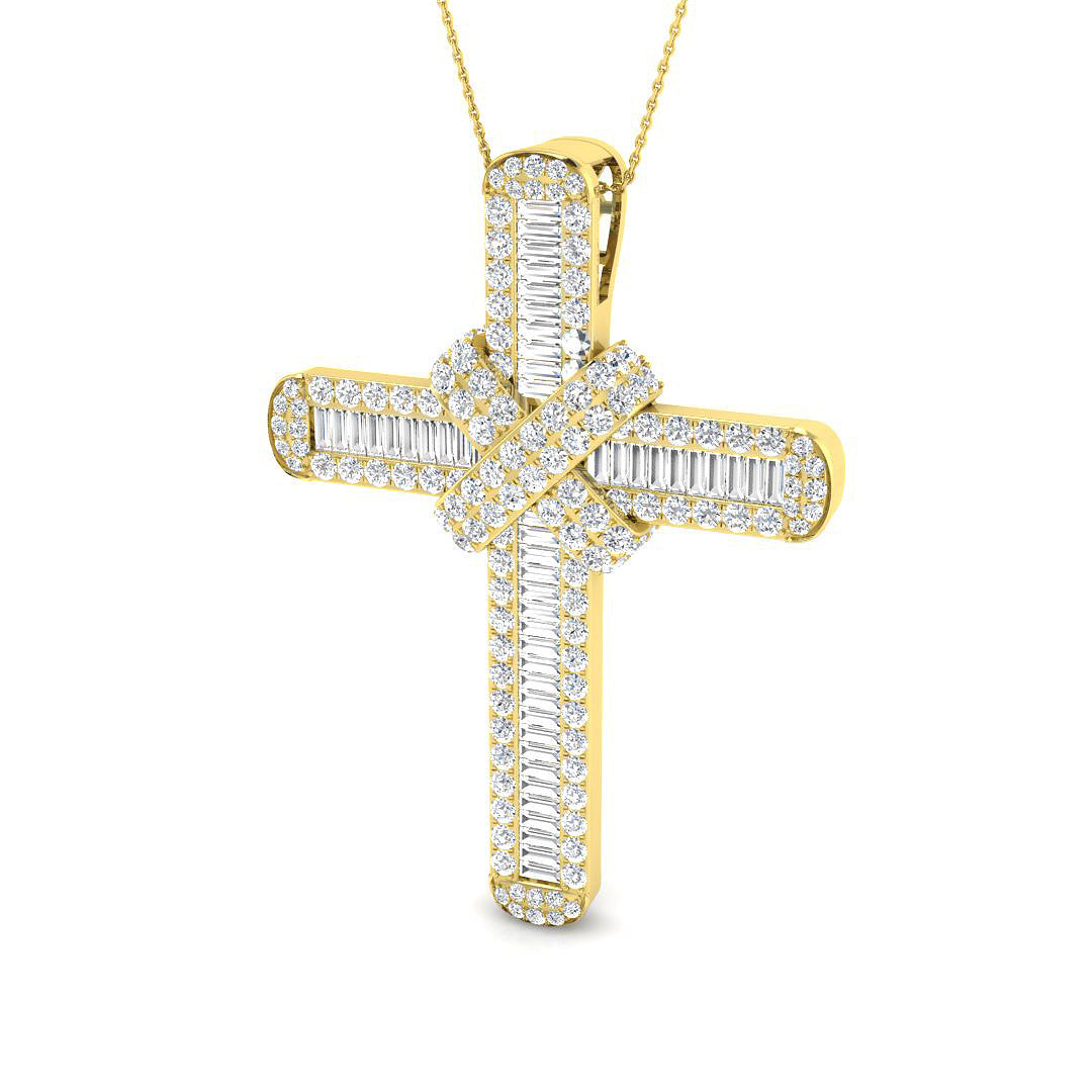 SP4764 — Cross - 9k Yellow Gold